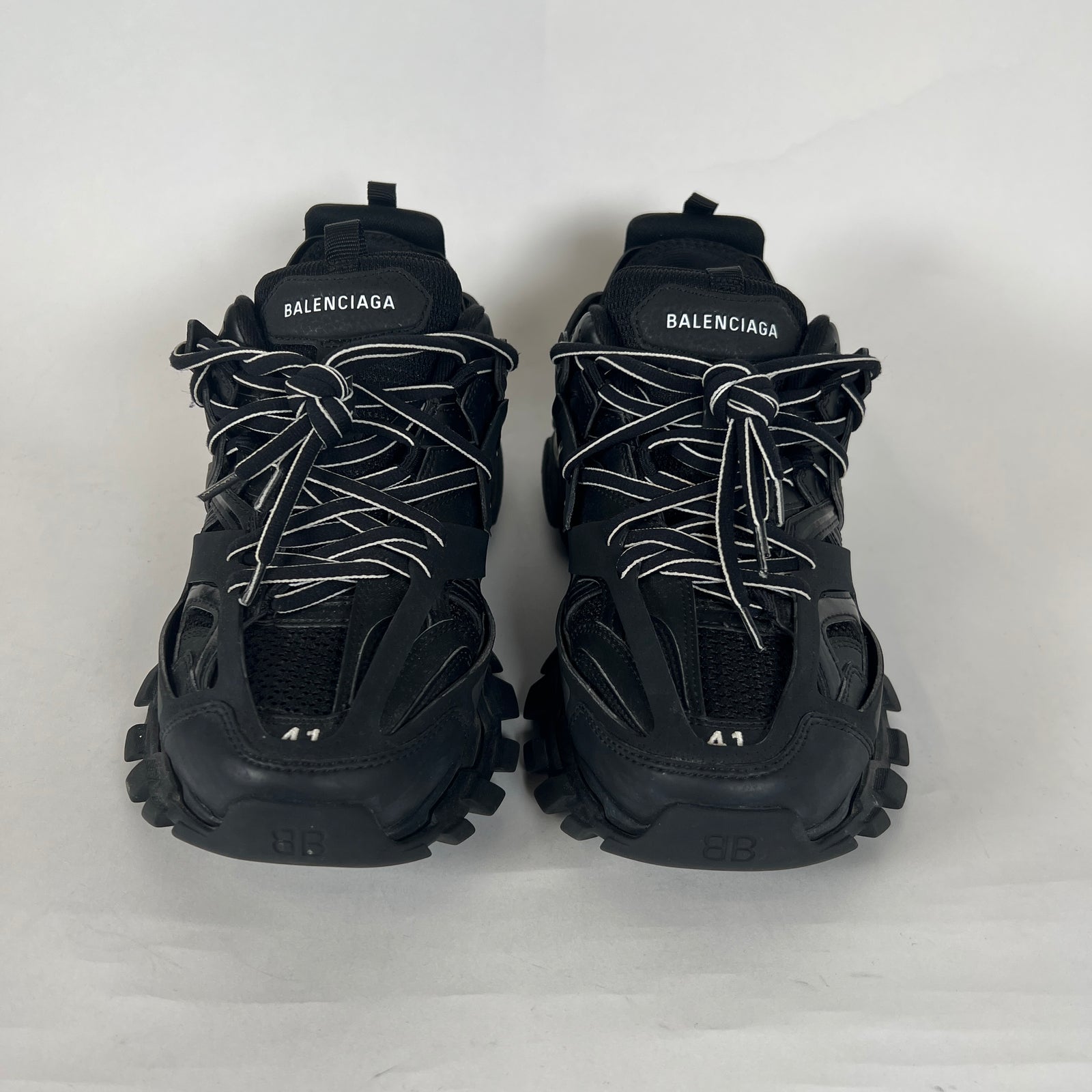 Balenciaga Black LED Track Sneakers Sz 41