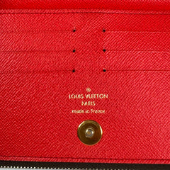 Louis Vuitton Red Adele Long Wallet