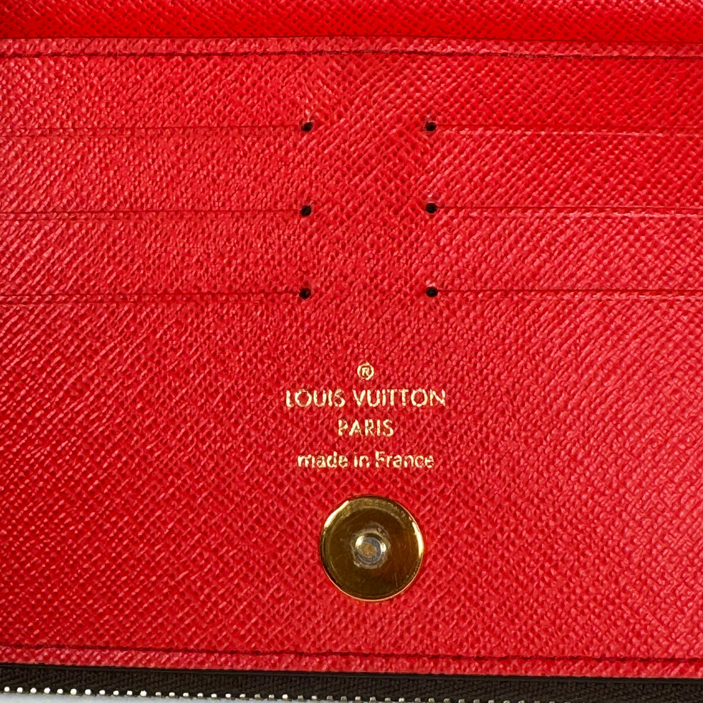 Louis Vuitton Red Adele Long Wallet