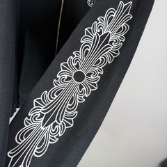 Chrome Hearts Horseshoe Floral Cross Zip-Up Hoodie