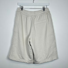 Burberry White Logo Side Short Size S