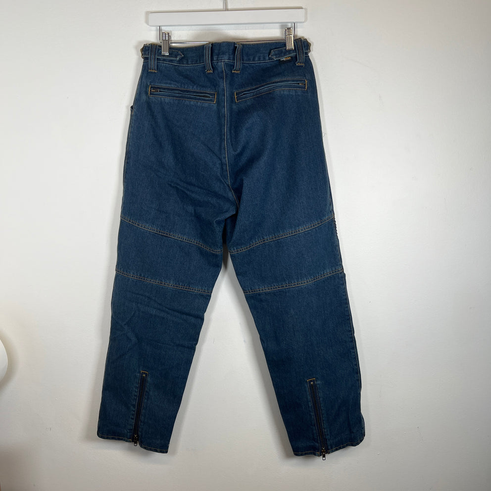 Supreme x Vanson Leathers Blue Denim Racing Jeans Size 30