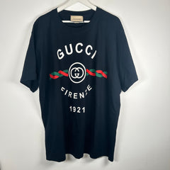 Gucci Firenze Navy T-Shirt Size XL