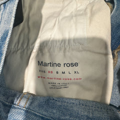 Martine Rose Light Wash Side Zip Jeans
