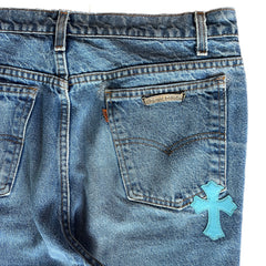 Chrome Hearts London Exclusive Levis 20 Cross Patch Jeans Size 33