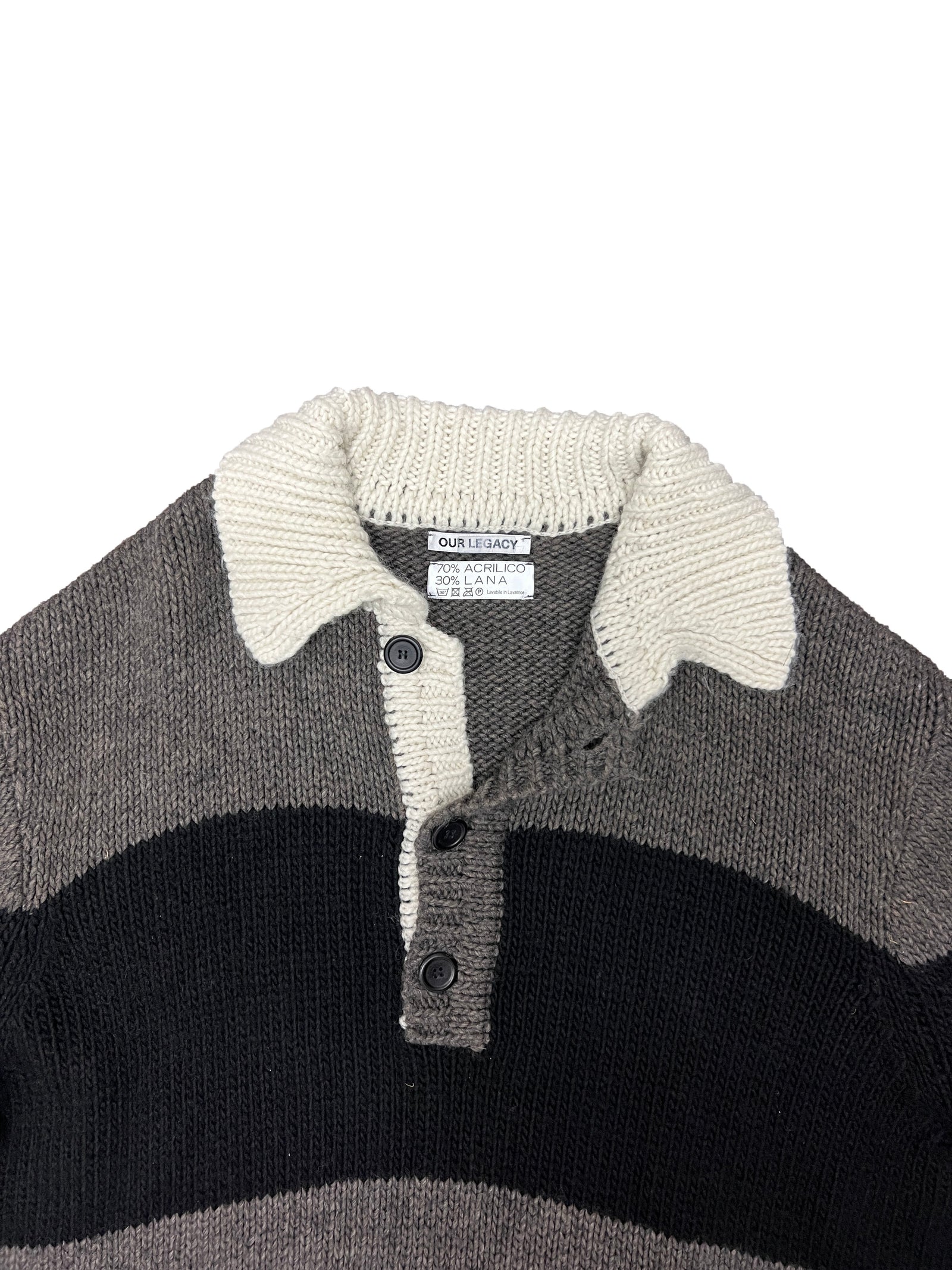 Our Legacy Knit Half Button Size Large