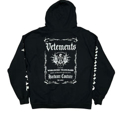 Vetements Gothic Logo Hoodie Size X-Large