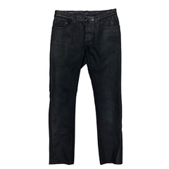 Balenciaga Waxed Split Leather Denim Size 30