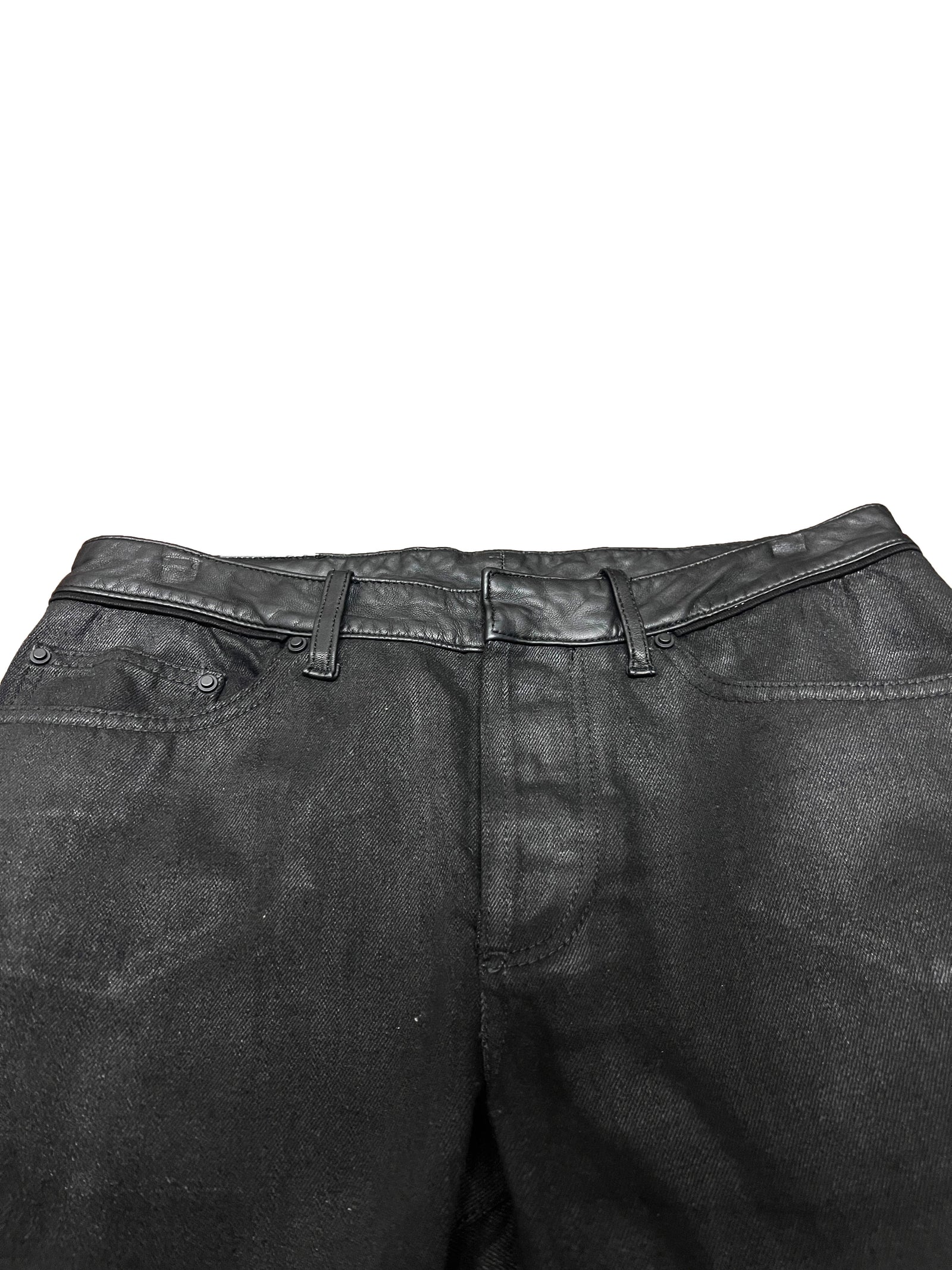 Balenciaga Waxed Split Leather Denim Size 30