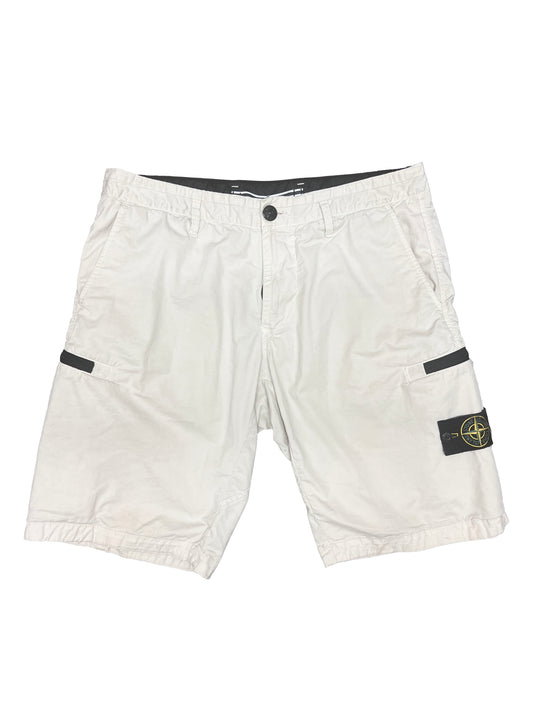 Stone Island White Shorts Size 32