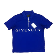 Givenchy 4GS Blue Button 1/4 Zip Up Size X-Large
