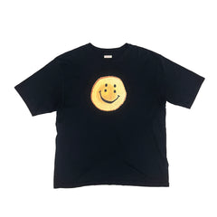 Kapital Smiley Logo Black T-Shirt Size Medium