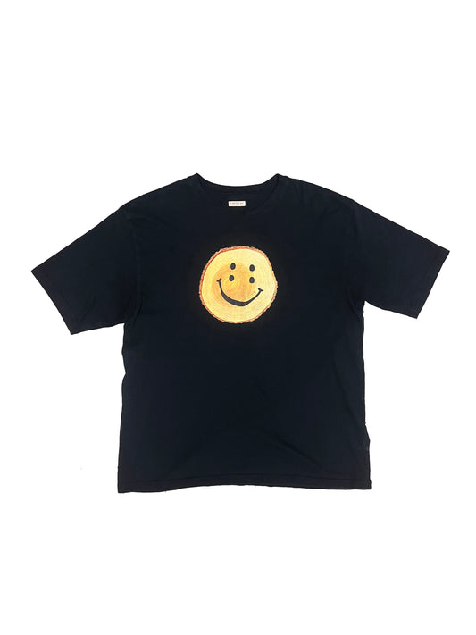 Kapital Smiley Logo Black T-Shirt Size Medium