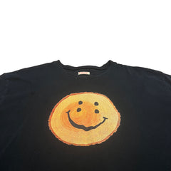 Kapital Smiley Logo Black T-Shirt Size Medium
