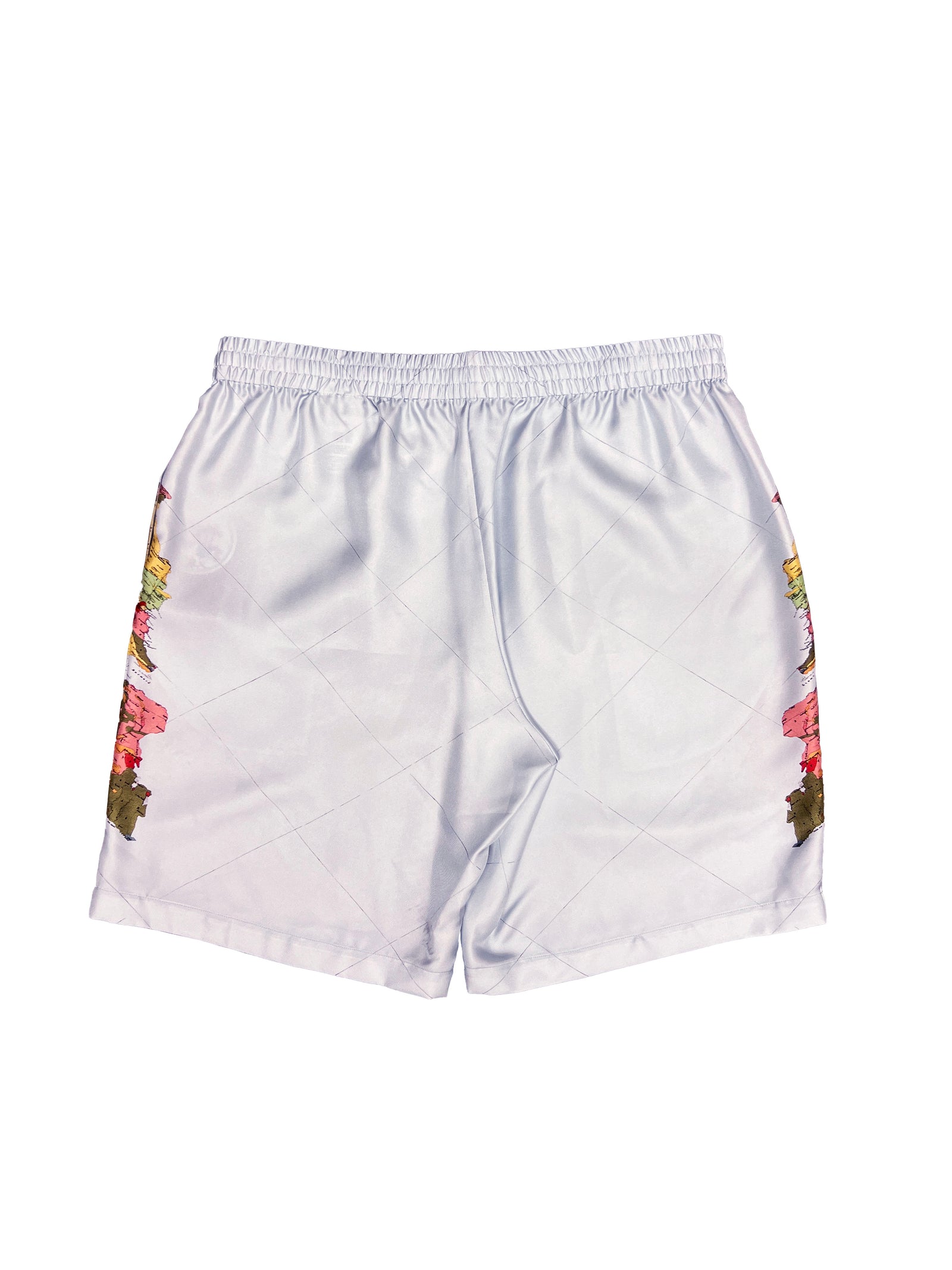 Burberry Shorts Silk World Map Size Large