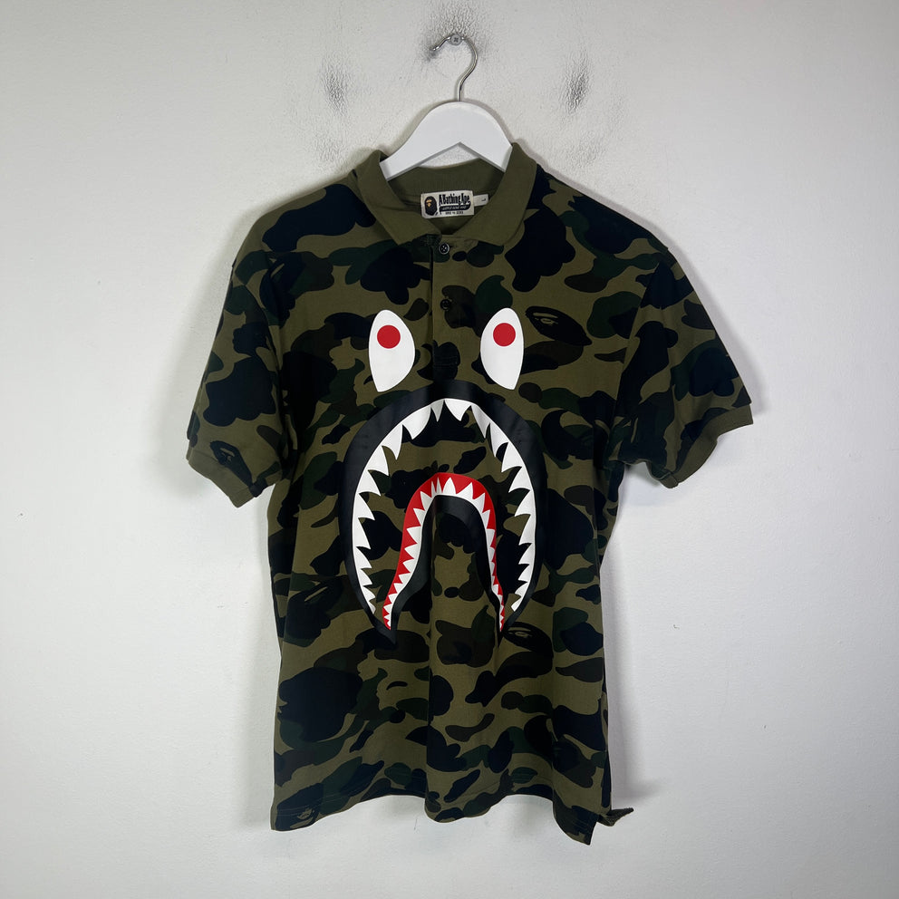 Bape 1st Camo Shark Polo Shirt