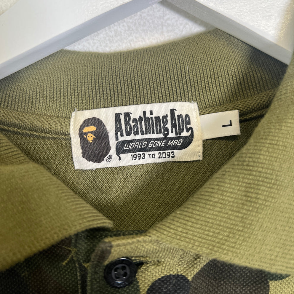 Bape 1st Camo Shark Polo Shirt