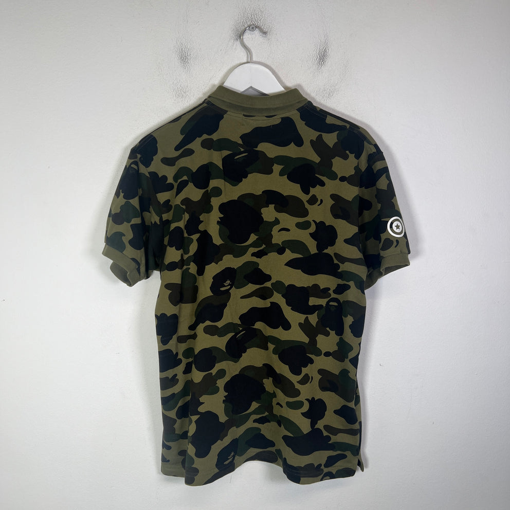 Bape 1st Camo Shark Polo Shirt