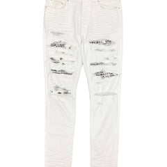 Amiri White MX1 Bandana Jeans Size 34
