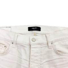 Amiri White MX1 Bandana Jeans Size 34