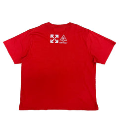 Off-White 'Climbing' T-Shirt Red Size X-Large