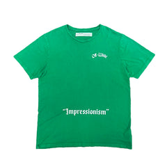 Off-White 'Imperssionsim' T-Shirt Green Size 2X-Large