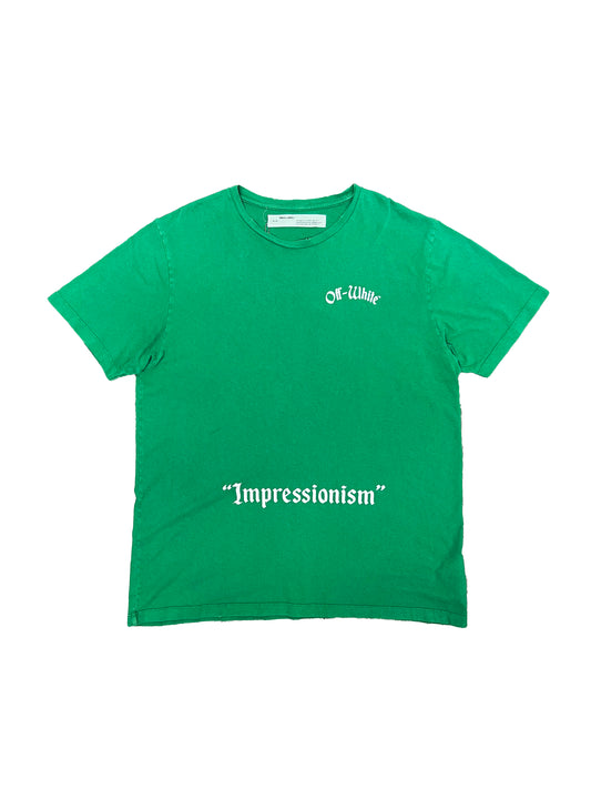 Off-White 'Imperssionsim' T-Shirt Green Size 2X-Large