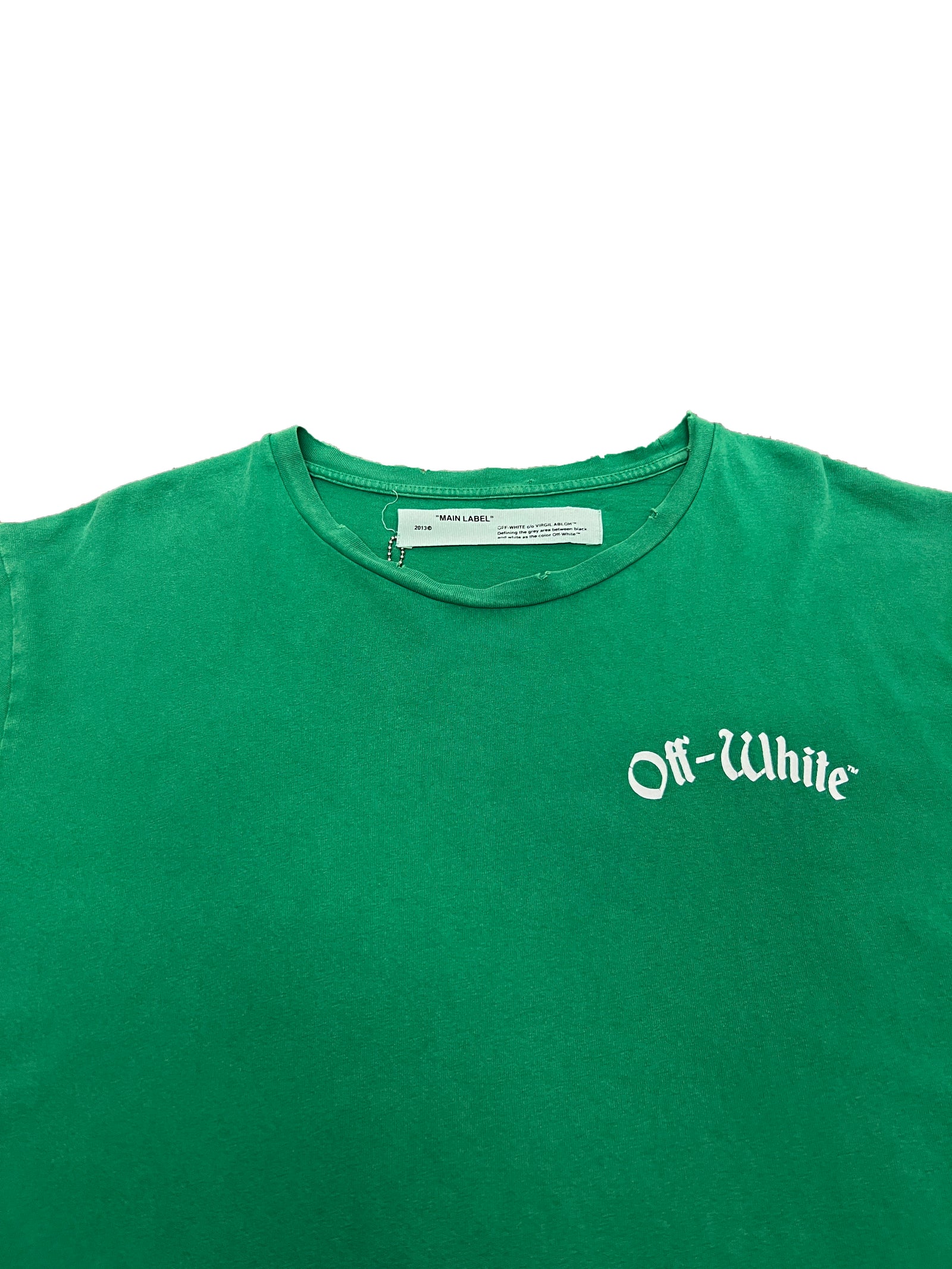 Off-White 'Imperssionsim' T-Shirt Green Size 2X-Large