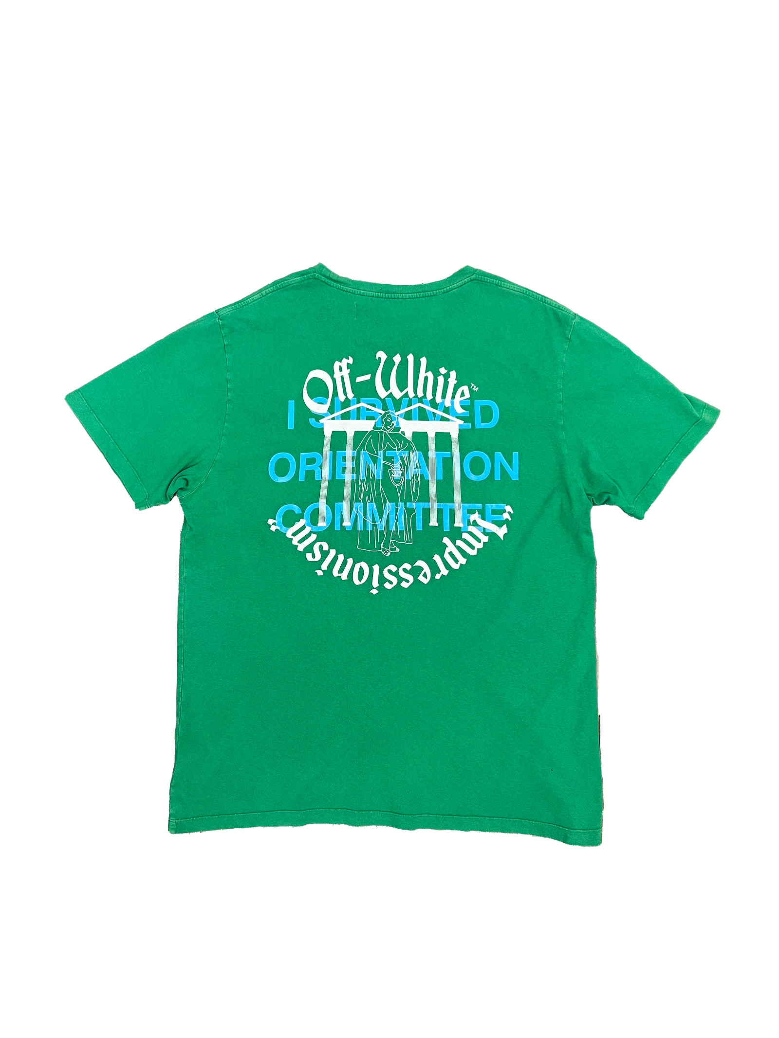 Off-White 'Imperssionsim' T-Shirt Green Size 2X-Large