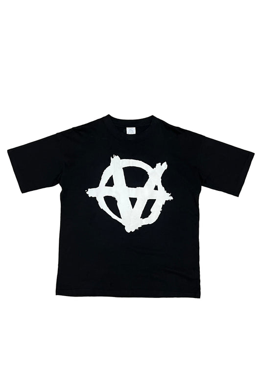 Vetement Anarchy Black Tee Shirt Size Large