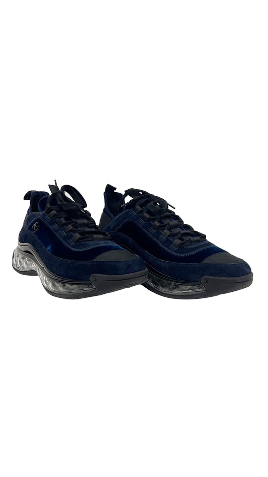 Chanel Velour Sneakers Blue Size 9