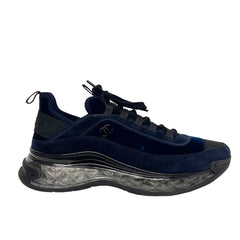Chanel Velour Sneakers Blue Size 9