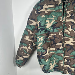 ERL Camouflage Down Puffer Jacket Size L