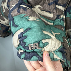 ERL Camouflage Down Puffer Jacket Size L