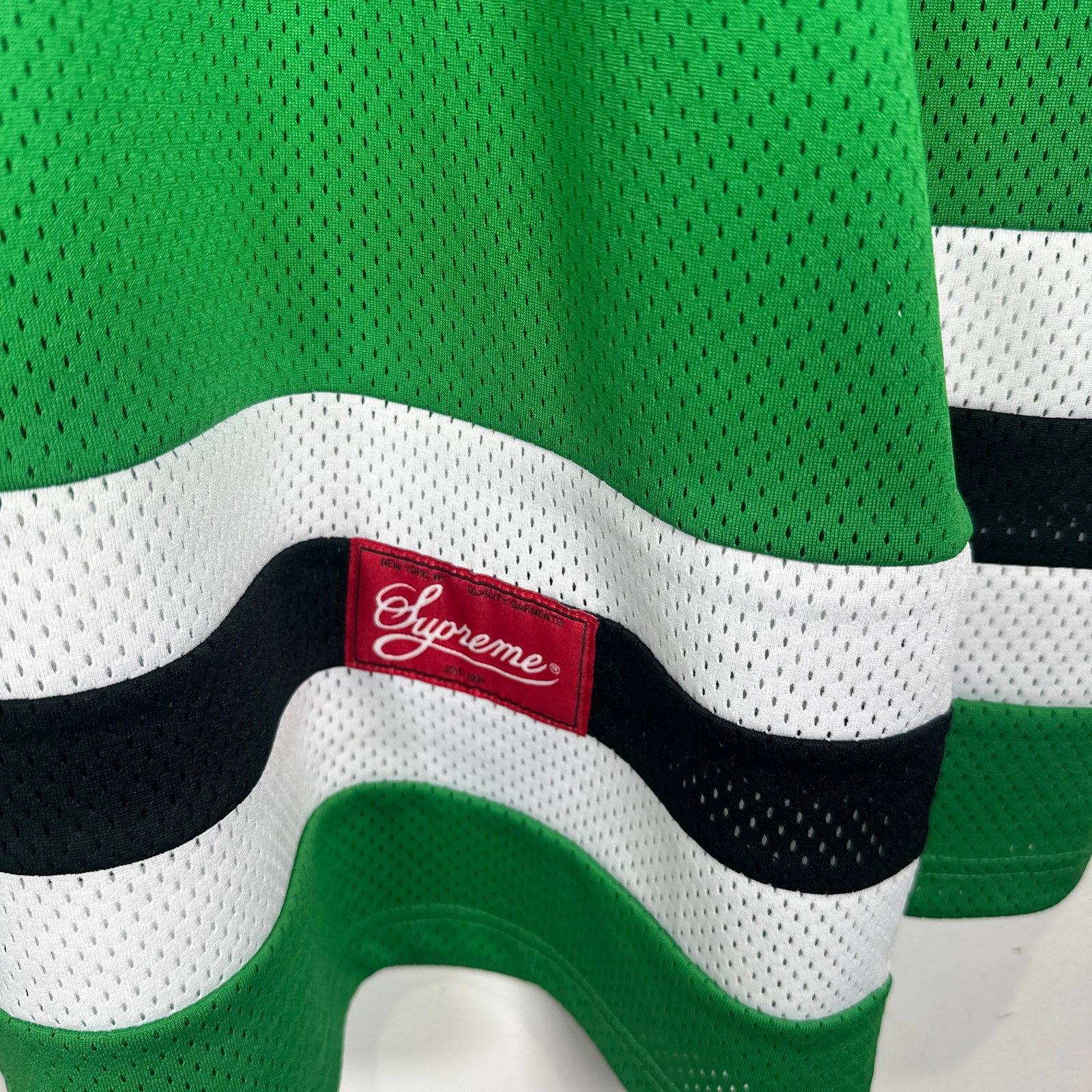 Supreme x Anti Hero Graphic Green Hockey Jersey Size L
