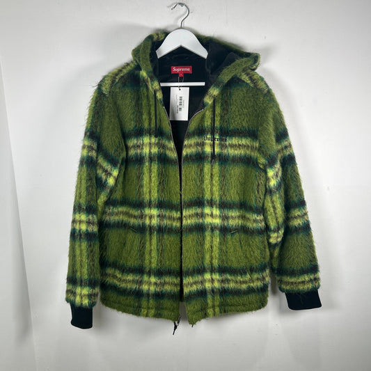 Supreme Green Plaid Mohair Jacket Size L