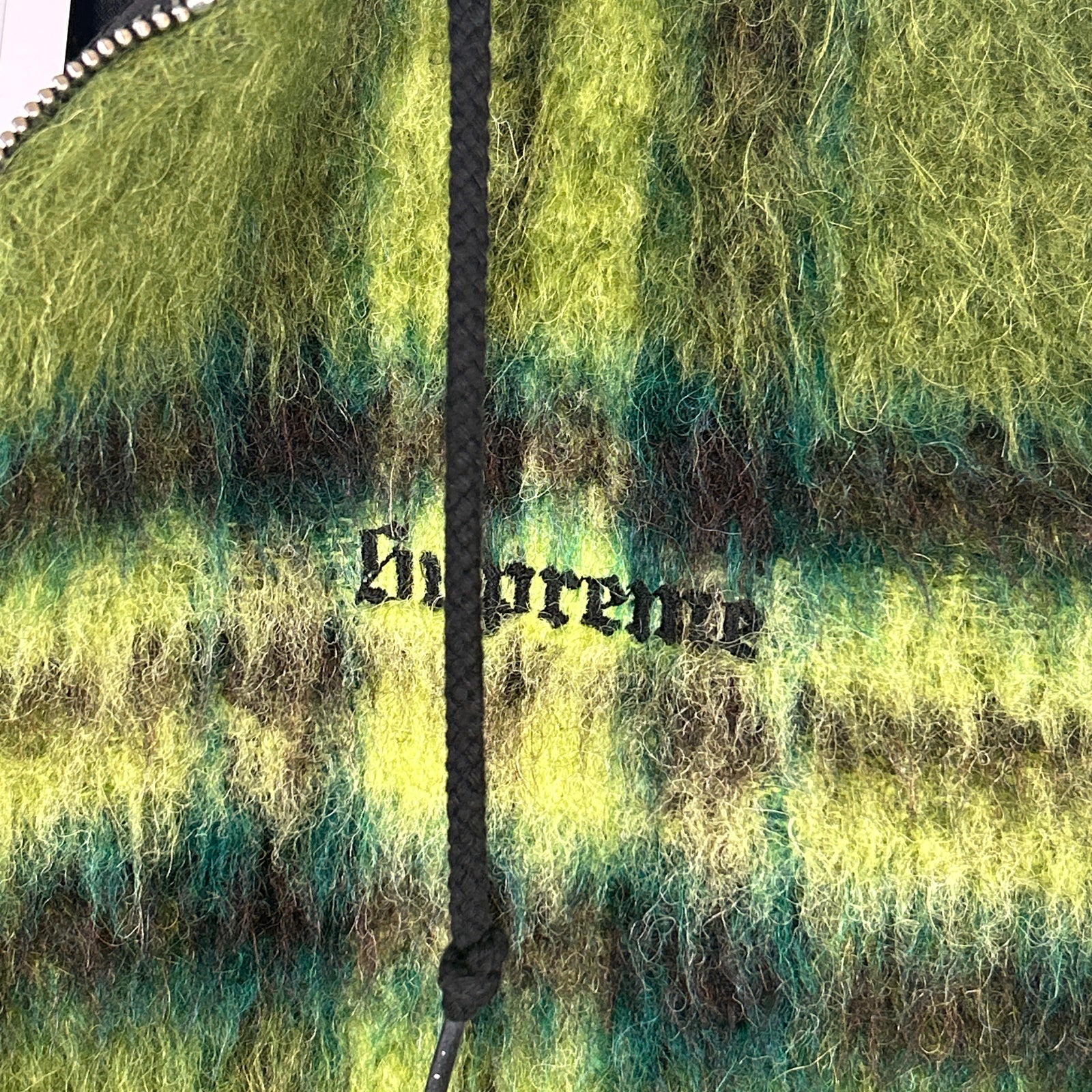 Supreme Green Plaid Mohair Jacket Size L