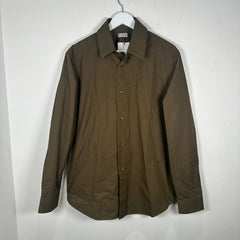 Burberry Olive Button Up Shirt L
