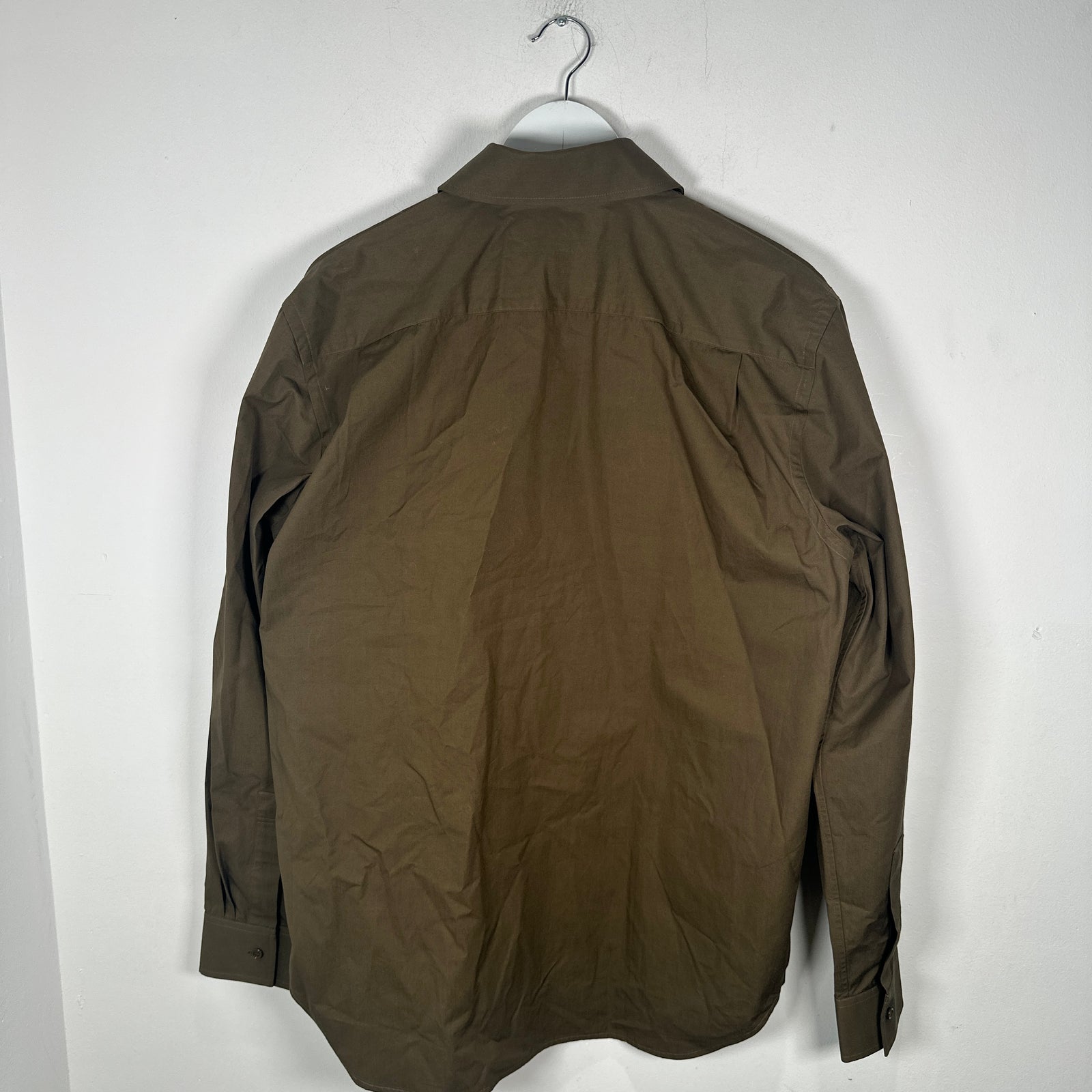 Burberry Olive Button Up Shirt L