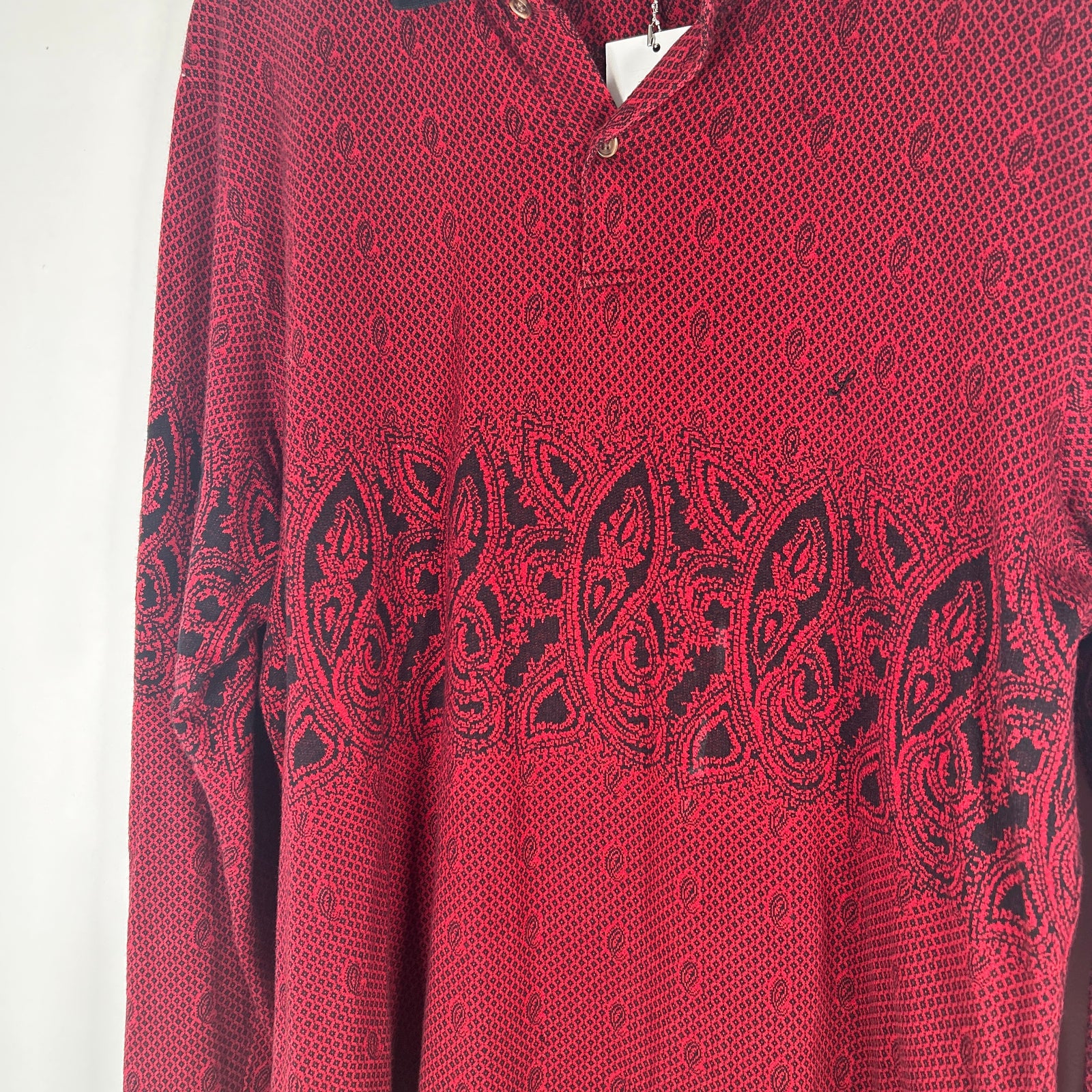 Supreme Red Bandana Knit Polo Size L