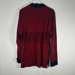 Supreme Red Bandana Knit Polo Size L