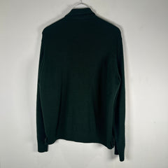 Supreme Leather Panel Green Knit Jacket Size L