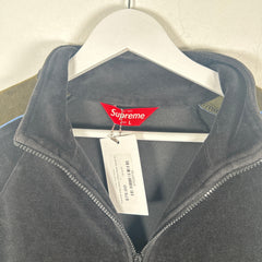 Supreme Color Block Velour Track Jacket Size L