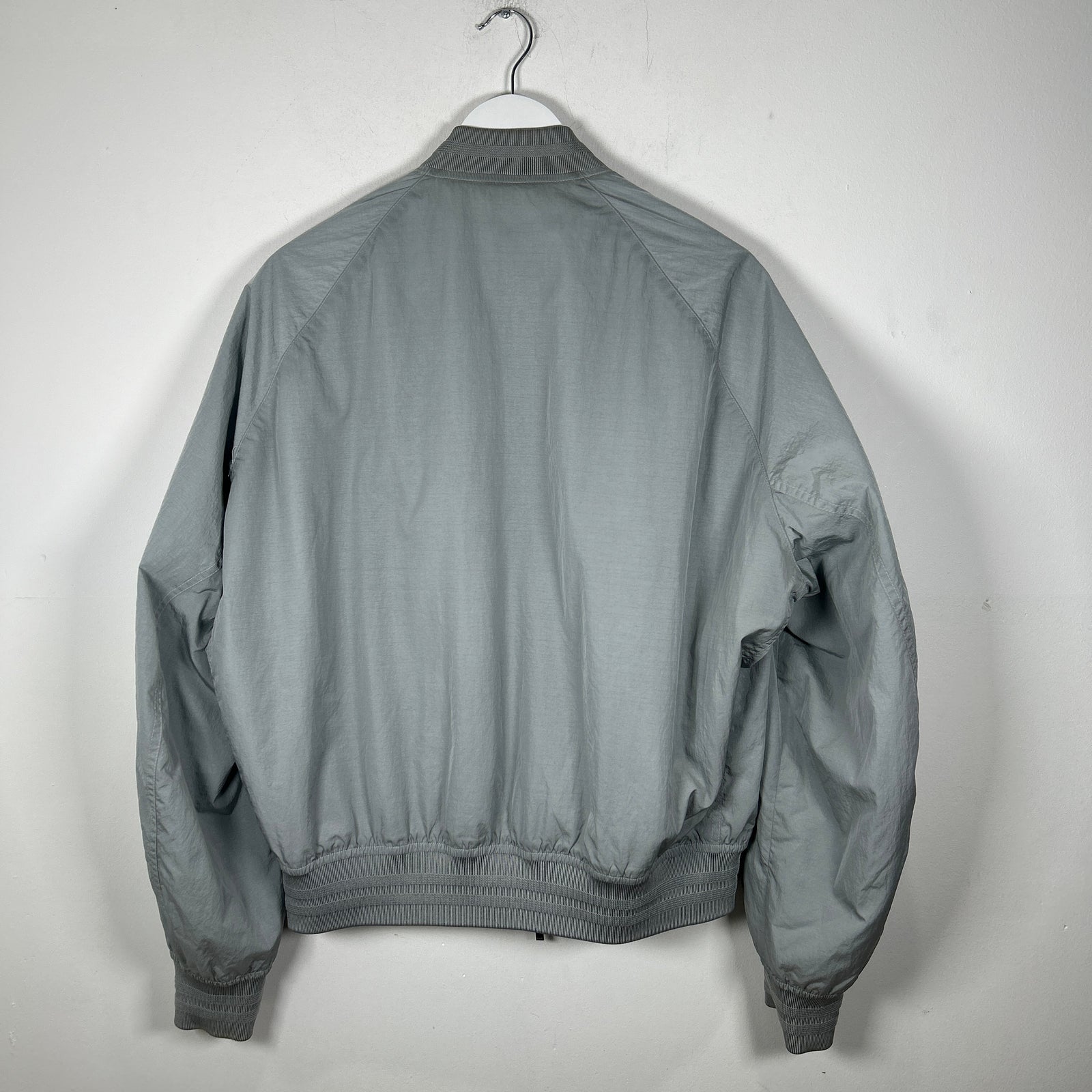Dior Gray Nylon Oblique Reversible Bomber Jacket Size L