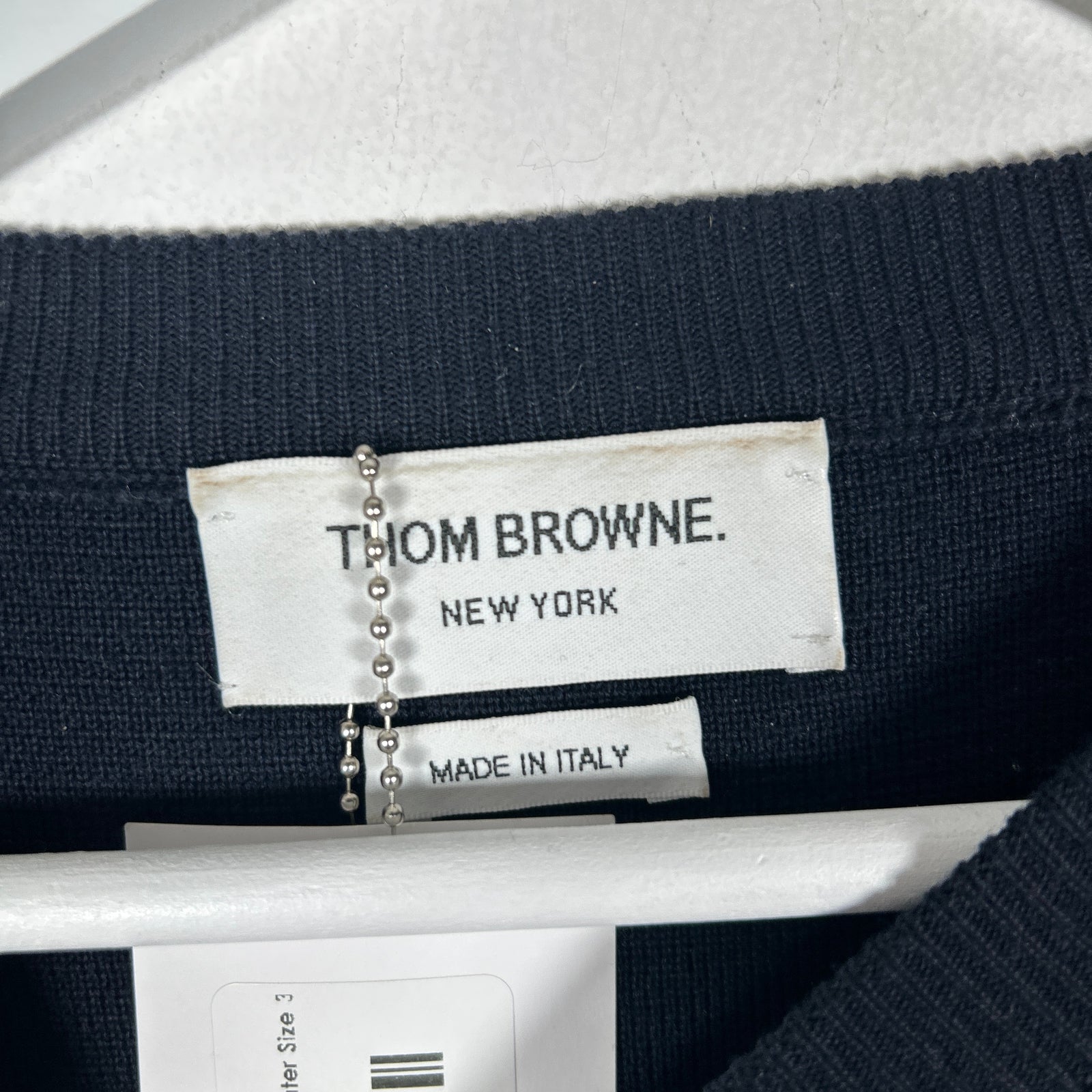 Thom Browne Navy Knit 4 Bat Sweater Size 3