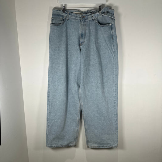 Y-Project Denim Waistband Belt Jeans Size 34