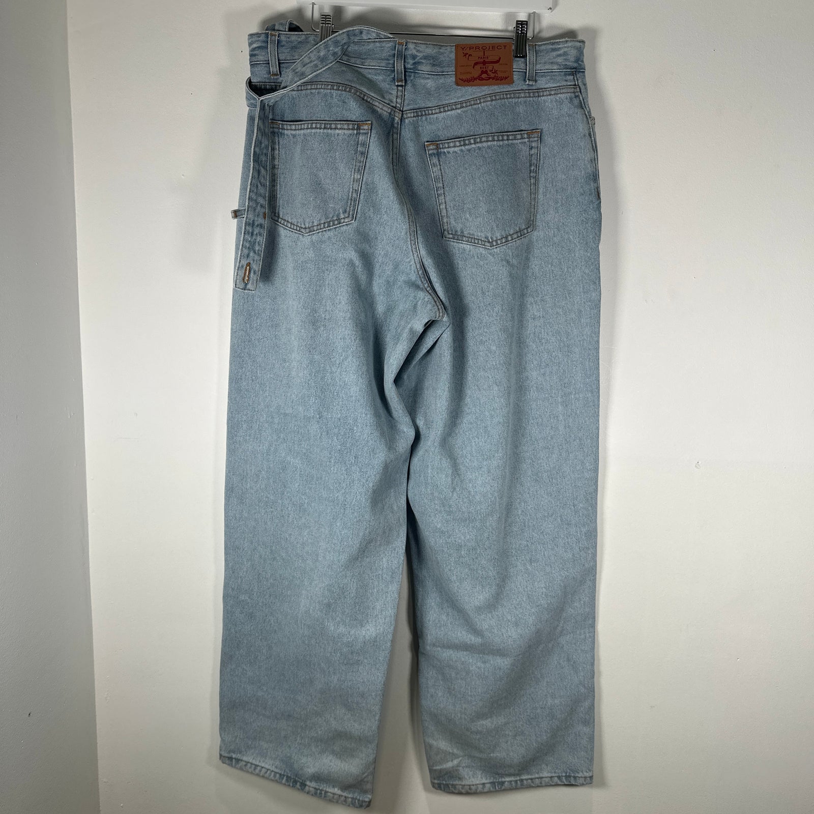 Y-Project Denim Waistband Belt Jeans Size 34