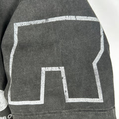 RIVINGTON roi Rebis Dark Grey 'R' Logo Graphic T-Shirt Size S