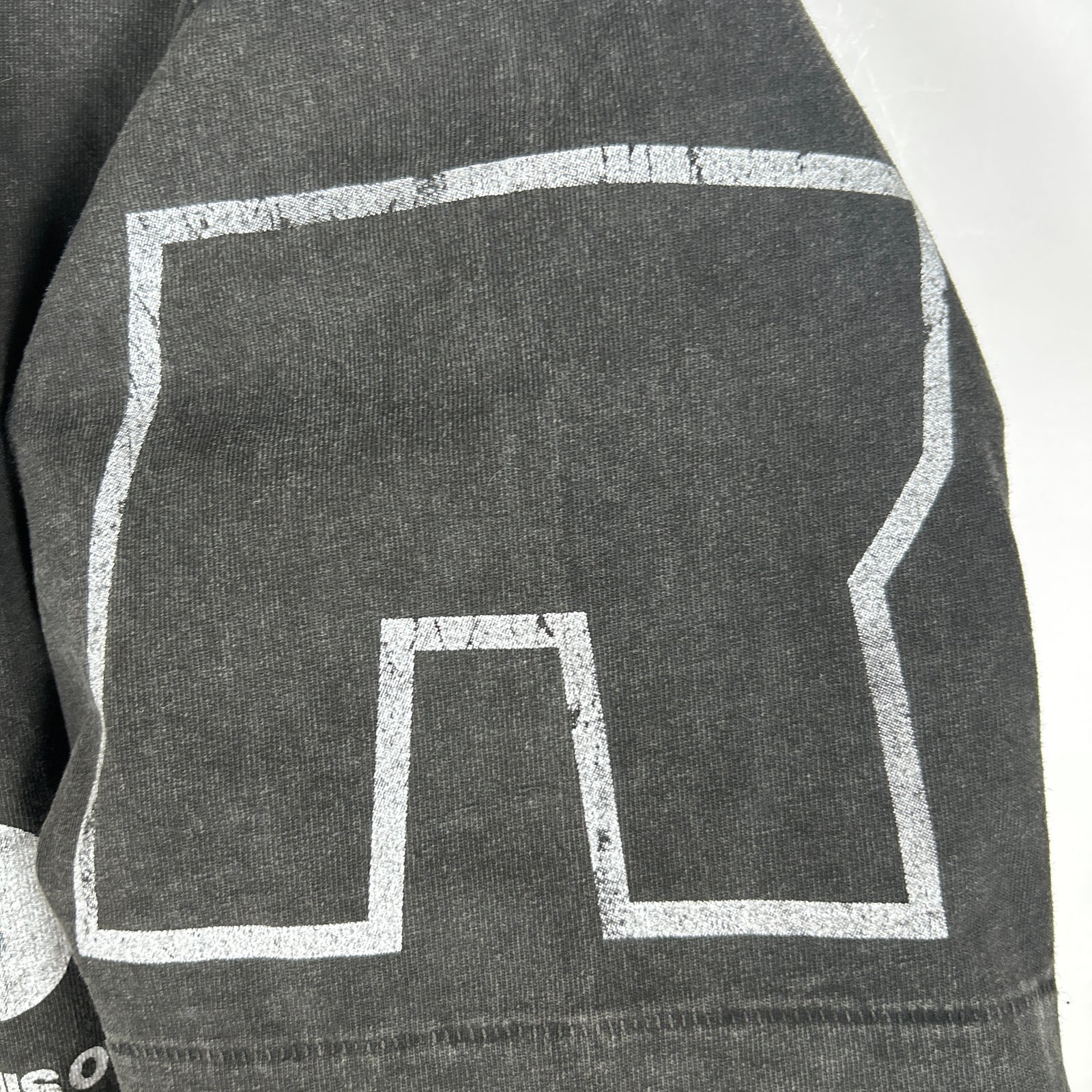 RIVINGTON roi Rebis Dark Grey 'R' Logo Graphic T-Shirt Size S