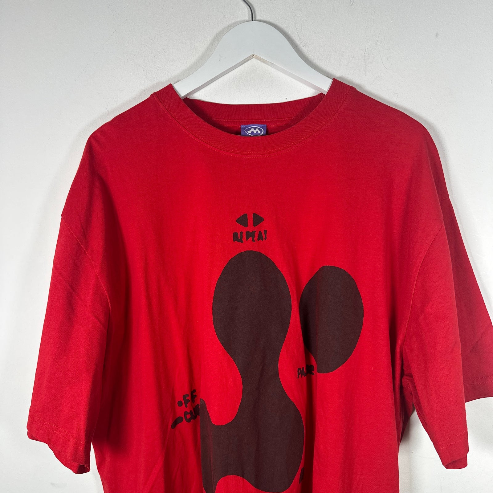Mowalola Red 'Track' Graphic T-Shirt Size XXXL